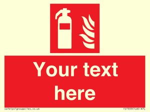 Custom Fire extinguisher Sign